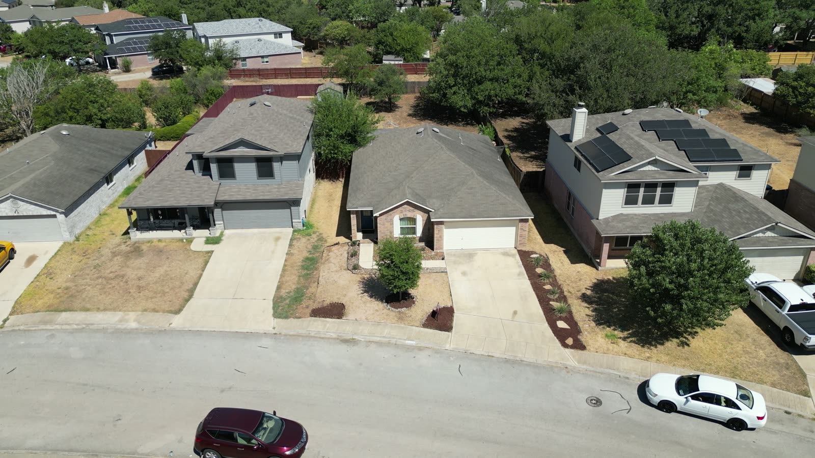 Residential listing aerial orbit still